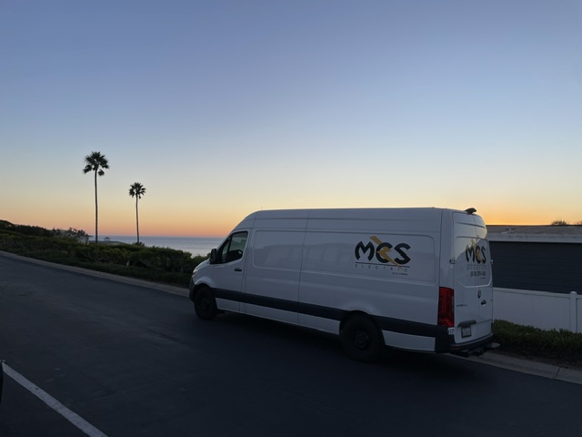 MCS Electric service van at sunset