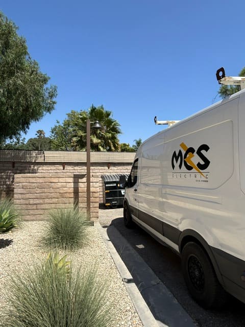 MCS Electric service van at a residential project