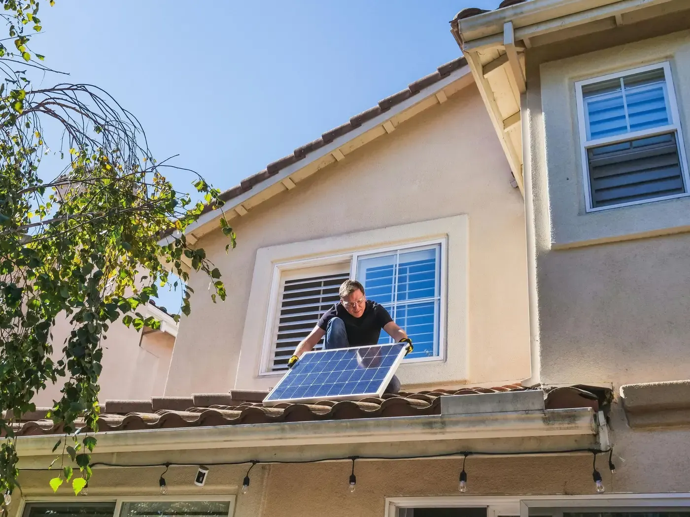 Solar panel installation