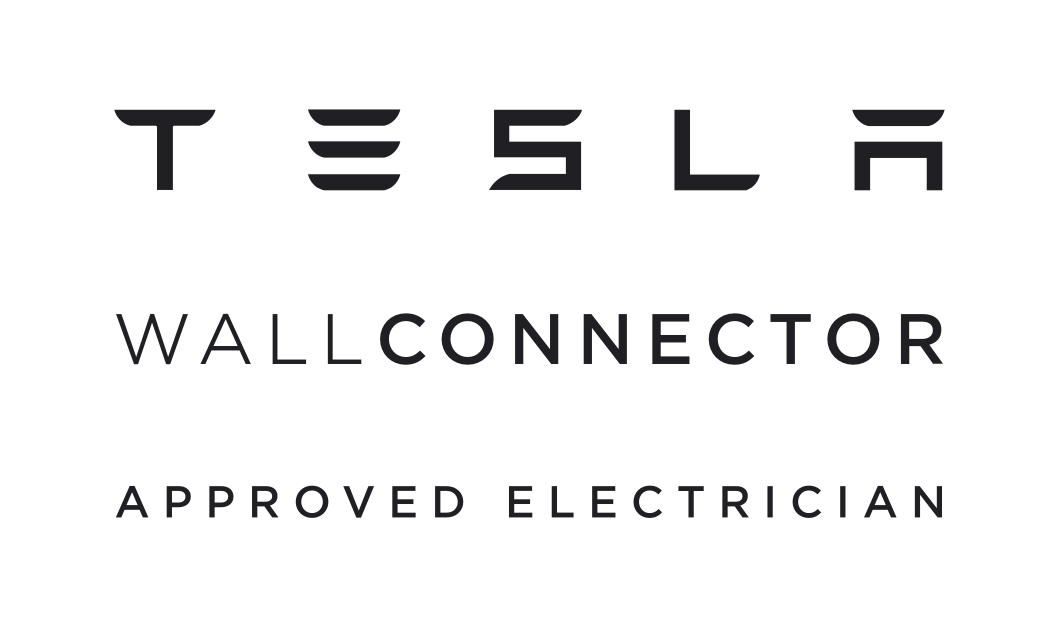 Tesla Wall Connector Approved Electrician badge displayed by MCS Electric